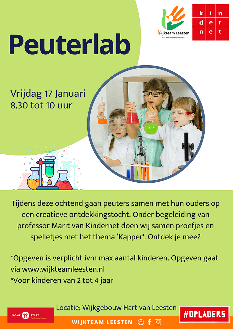 Peuterlab aanmelding